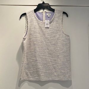 J Crew sleeveless blouse